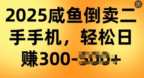 2025闲鱼倒卖二手手机，高客单，高利润，轻松日入3张